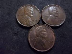 1930 P, D, S Lincoln Cents