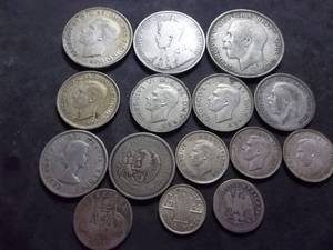 Collection Of Silver Foreign Coins From Great Britain, Australia, Canada & Mexico Most Sterling 92.5