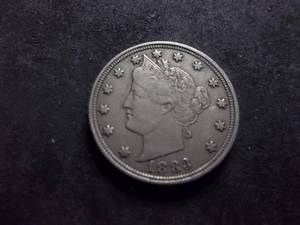 1883 V-Nickel With No Cents