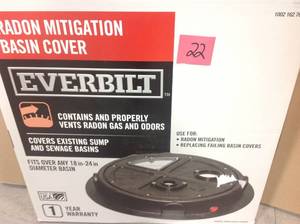 lot 22 image: Everbilt Radon Mitigation Basin Cover