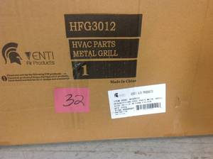 lot 32 image: Venti Air 30 in. x 12 in.Return Air Filter Grille in White