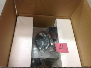 lot 41 image: Home Netwerks Decorative White 100 CFM Bluetooth Stereo Speakers Bathroom Exhaust Fan with LED Light and Remote in good condition