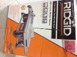 lot 43 image: 6.5 Amp Corded 7 in. Table Top Wet Tile Saw  USED