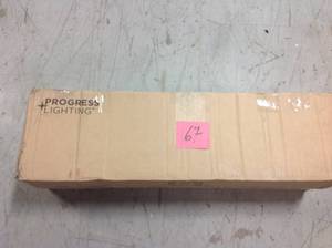 lot 67 image: 1-Light Brushed Nickel Fluorescent Bath Sconce with Etched Glass Shade