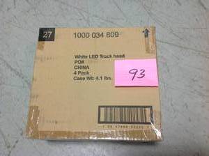 lot 93 image: Case of 4 5.8-Watt White LED Track Head by Hampton Bay New