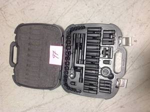lot 97 image: Husky 38 in. Drive 100-Position Universal SAE and Metric Mechanics Tool Set (60-Piece)