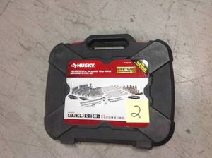 lot 2 image: Husky 14 in., 38 in. and 12 in. Drive Mechanics Tool Set (185-Piece) in good condition