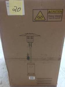 lot 20 image: Legacy Heating CAPH-7-S 47,000 BTU Outdoor Patio Heater - Black in good condition