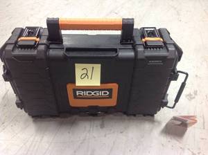 lot 21 image: RIDGID 22 in. Pro Organizer, Black  in good condition