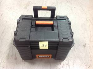 lot 30 image: RIDGID 22 in. Pro Gear Cart Tool Box in Black not used