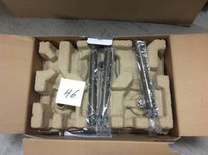 lot 46 image: Solar Brass Outdoor Integrated LED 2500K 10-Lumens Vintage Bulb Landscape Pathway Light Set (6-Pack) by Hampton Bay