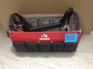 lot 62 image: HUSKY TOOL BAG MISSING HANDLE KNOB