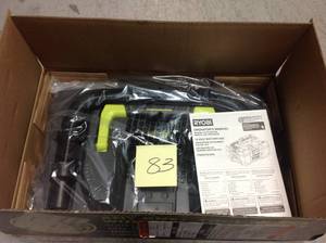 lot 83 image: RYOBI 18-Volt ONE 3 Gal. Project WetDry Vacuum with Accessory Storage (Tool-Only) in good condition