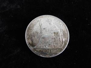 French Indo China 1901 A Piastre