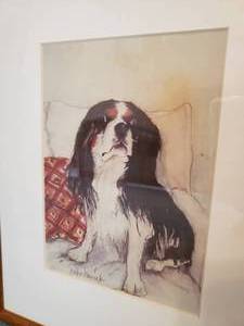 lot 75 image: Jackie Ganick Print a Sweet Cavalier King Charles Spaniel