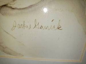 lot 74 image: Jackie Ganick Signed Portrait of a Dalmatian Print
