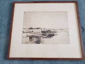lot 72 image: Eckener Framed Print  Dutch Farm