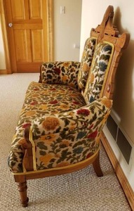 lot 13 image: East Lake Victorian Settee Loveseat