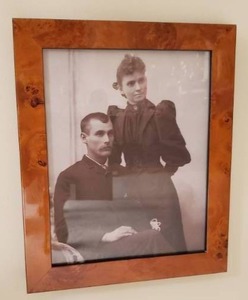 lot 103 image: Antique Photograph Couple Sitting Together