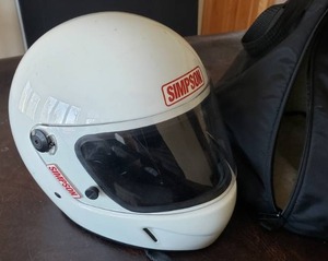 lot 44 image: Simpson Driving Helmet & Accessories