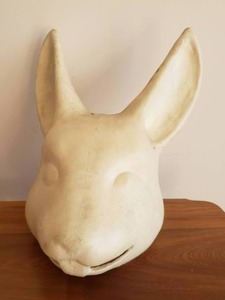 lot 41 image: Foam Formed Bunny Mask  SDSU Jackrabbits