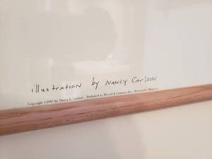 lot 80 image: Nancy Carlson Illlustrated Poster  Keep those Teeth Clean