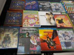 Games, DVDs and Books...