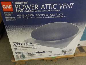 Master Flow Power Attic Vent- attic...
