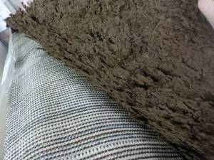 2 ft 7 x 8 ft Brown Shag Area Rug...