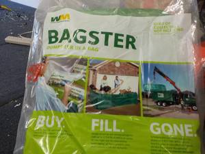 1 Waste Management Bagster- 3 cu yd...