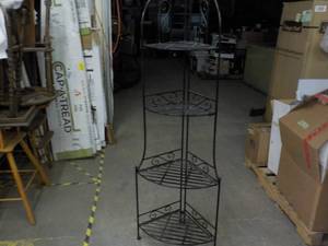 4 Shelf Metal Corner Shelving Colla...