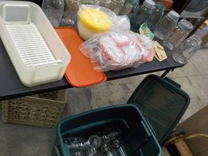 Canning Jars and Tupperware some n...