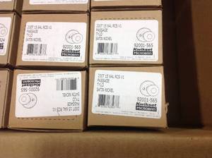 lot 47 image: Lot of 12 Kwikset Tylo Satin Nickel HallCloset Door Knob Featuring Microban Antimicrobial Technology not used