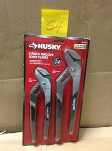 lot 54 image: Husky Groove Joint Pliers Set (2-Piece) in good condition