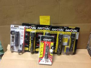 lot 59 image: Assorted  LOT OF RAYOVAC LED FLASHLIGHTS