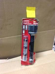 lot 60 image: Husky 1000 Lumen Virtually Unbreakable Aluminum Flashlight in good condition