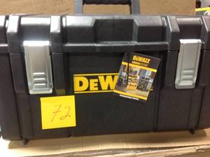 lot 72 image: Dewalt ToughSystem DS300 22 in. Large Tool Box in good condition