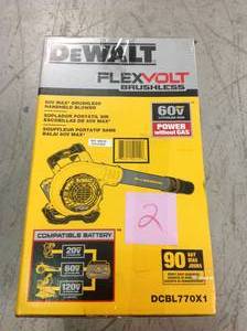 Dewalt 60-Volt MAX Lithium-Ion Cordless FLEXVOLT 129 MPH 423 CFM Handheld Leaf Blower in good condition