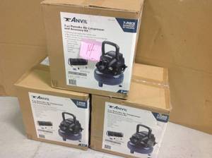 Lot of 3 ANVIL 2G Pancake Air Compressor&nbsp