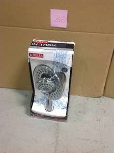 Delta In2ition Two-in-One 5-Spray 6.8 in. Dual Wall Mount Fixed and Handheld Shower Head in Chrome