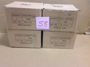 Lot of 4 NICOR NICOR 6 in. White Recessed Baffle Trim for Sloped Ceiling not used