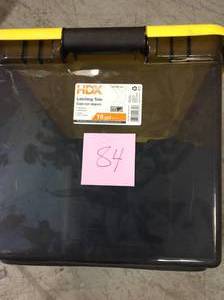 HDX 64Qt. Latching Box in Gray Tint in good condition