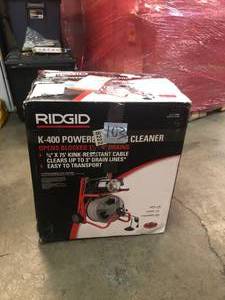 RIDGID 115-Volt K-400 Drum Machine with C-31 38 in. Integral Wound Cable not used