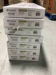 lot 11 image: PALLET WITH 7 CASES OF Woodacres Oak 8.7 in. W x 47.6 in. L Luxury Vinyl Plank Flooring (20.06 sq. ft.  case) (NOT USED)