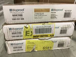 lot 15 image: PALLET WITH 3CS OF LIFEPROOF Fresh Oak 8.7 in. W x 47.6 in. L Luxury Vinyl Plank Flooring (20.06 sq. ft.  case)