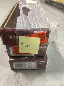 lot 17 image: PALLET WITH 3 CASES OF HOME DECORS COLLECTION Farmstead Hickory 12 mm Thick x 6-116 in. Wide x 47-1732 in. Length Laminate Flooring (12 sq. ft.  case)