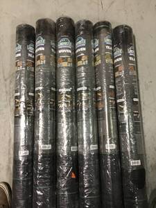 lot 19 image: PALLET WITH 6 CASES OF LANDMASTER 6 ft. x 100 ft. Woven Contractor Ground Cover Weed Barrier Landscape Fabric, Heavy Duty, Commercial Grade