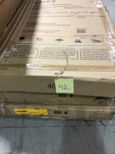 Pallet whit assorted Newage 48 in. W x 42 in. H x 96 in. D Adjustable Ceiling Mounted Storage Rack 4 pcs