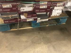 Pallet whit 18 Cases of Home Decorators Collection True Cherry 7.5 in. x 47.6 in. Luxury Vinyl Plank Flooring (24.74 sq. ft.  case)