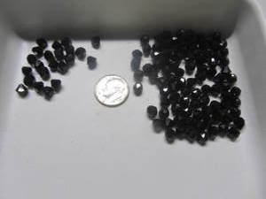 Black Bicones & Rondelles